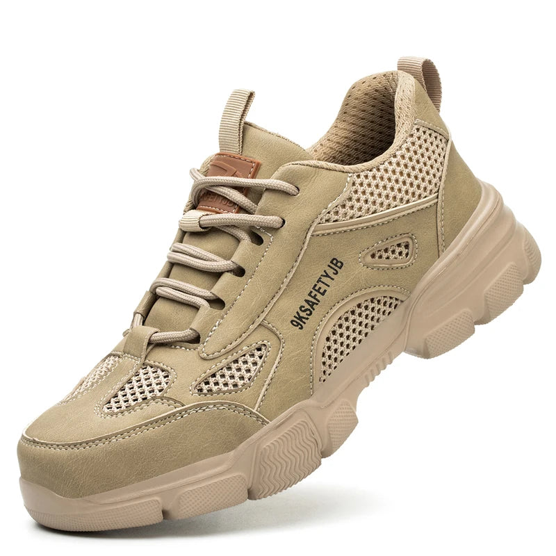 Breathable Steel Toe Safety Work Shoes – Lightweight & Unisex